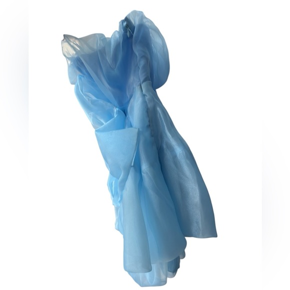NWT Anthropologie Let Me Be Ruffle Tiered
Strapless Dress in Light Blue … - Picture 6 of 8